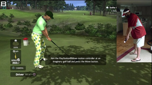 PS3 Move John Daly ProStroke Golf Long Drive Competition