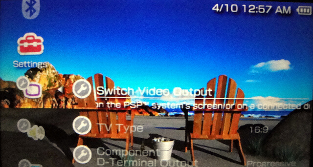 Switch Video Output PSP by BooyaGadget