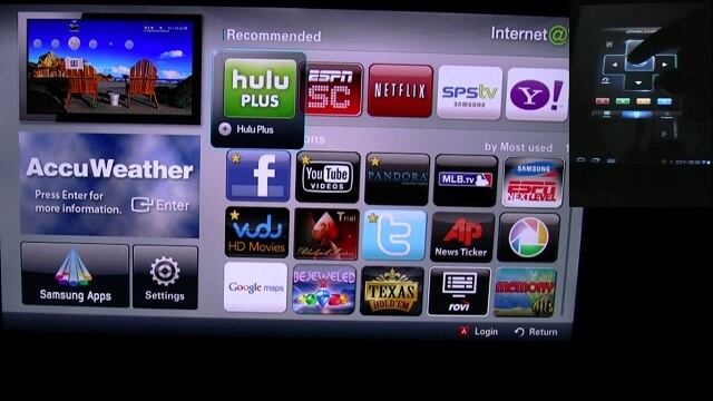Xoom Remote App driving Samsung TV Apps